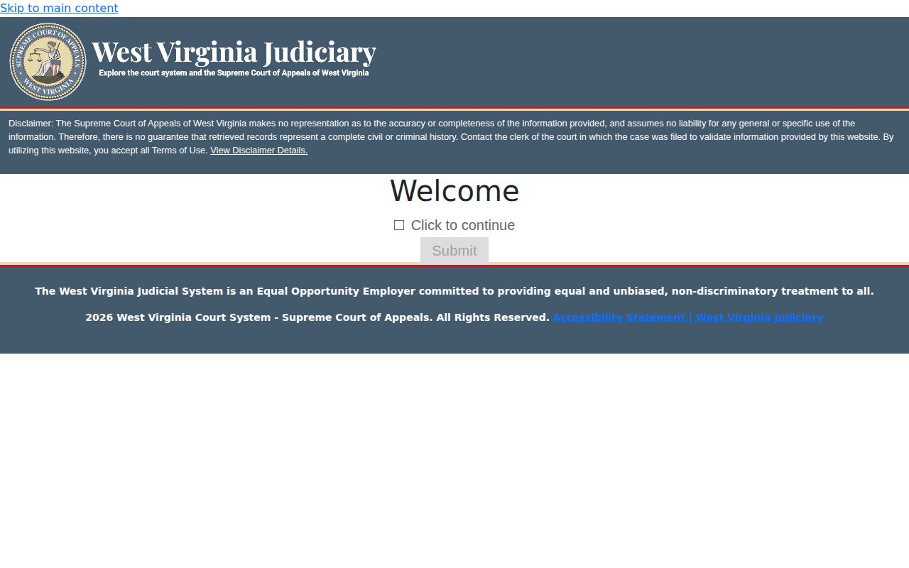Tucker County warrant record check through the West Virginia Magistrate Record Search